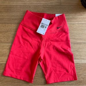 Brand new Nike biker shorts, color red